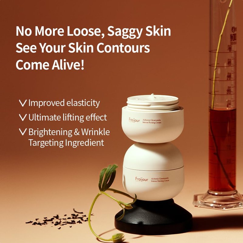 Fraijour Alchemic Ginsenoside Firming Cream - Triple Action Anti-Aging Formula with Peptides & 11 Fermented Extracts | 1.69 fl. oz.