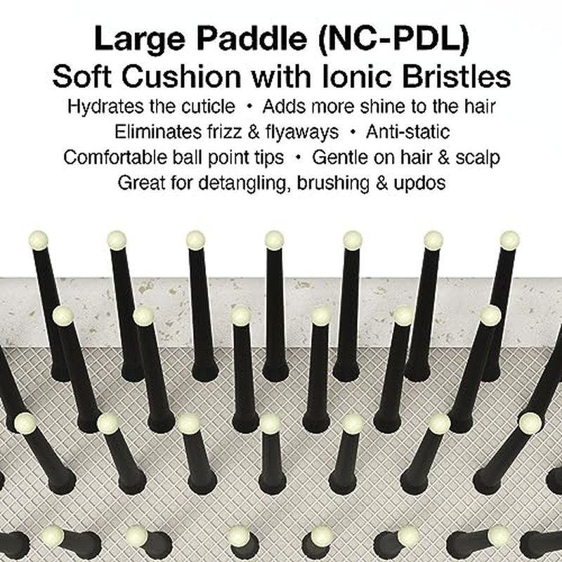 Olivia Garden NewCycle Ionic bristles Cushion Hair Brush and made from 100% recycled material (except bristles and cushion)