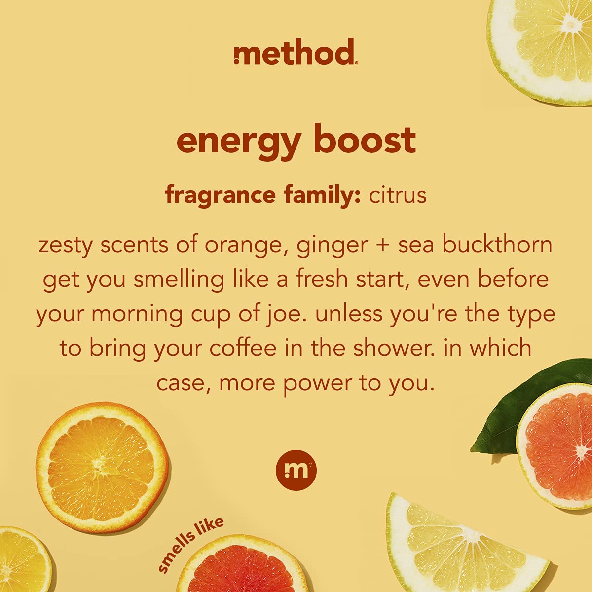 Method Body Wash, Energy Boost, 18 oz, 2 pack, Packaging May Vary