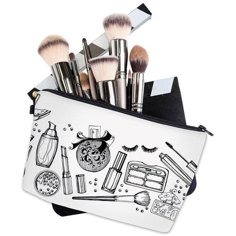 LOOMILOO Cosmetic Bag for Women, Adorable Roomy Makeup Bags Travel Water Resistant Toiletry Bag Accessories Organizer (L2-55244)