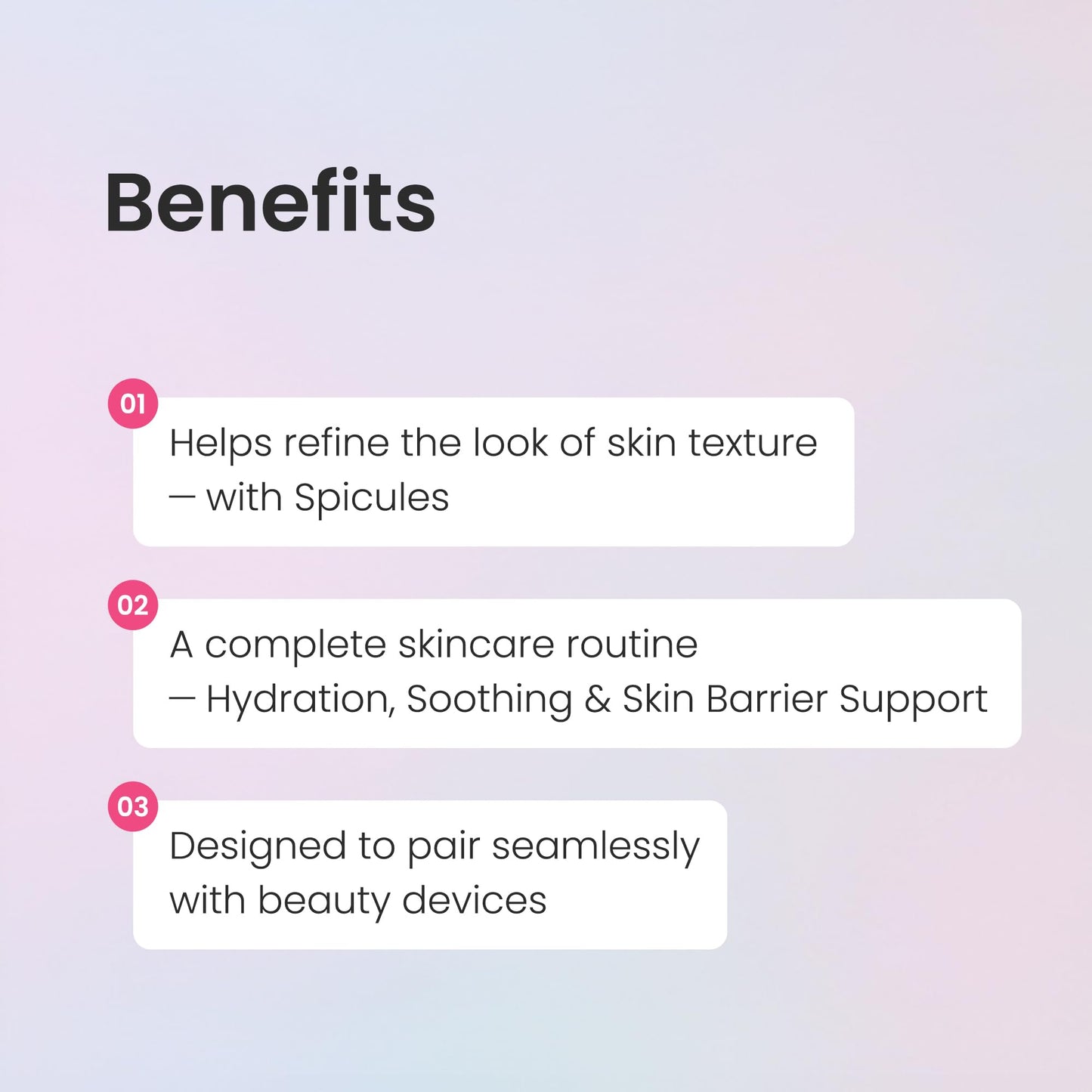 CLABIANE PETITEGLOW Soothing Skin Booster Serum for Ultrasound Skincare Device - Activation Hydration Conductive Clear Ampoule for Facial Massager Lightweight, Non-greasy Formula Korean Skincare