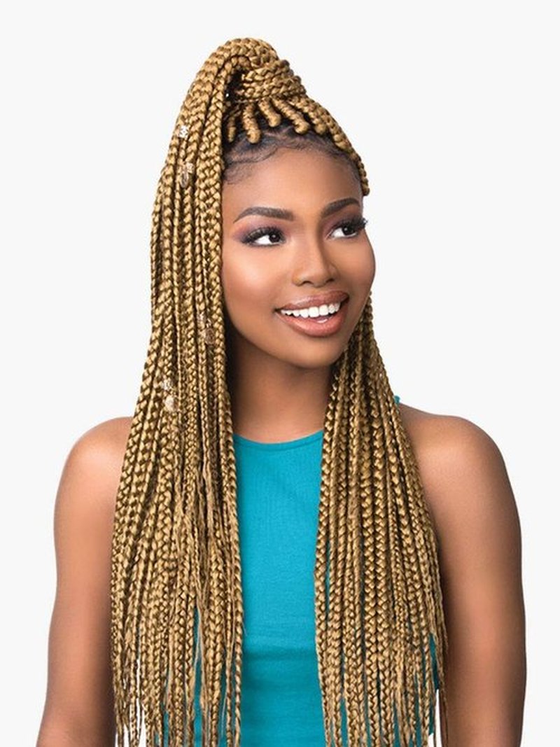 Sensationnel Synthetic Hair Braids X-Pression 3X RUWA PRE-STRETCHED Braid 24" (3 Pack, 2)