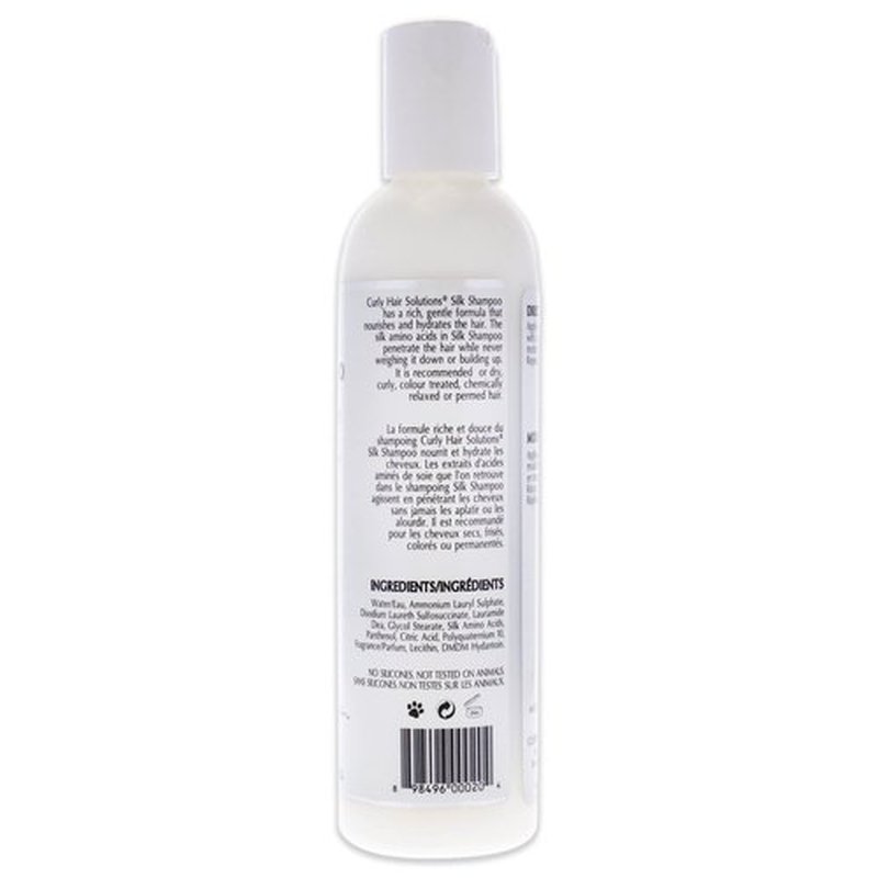 Curly Hair Solutions® Silk Shampoo | 8oz/240ml | A Rich Moisturizing Shampoo With Silk Amino Acids