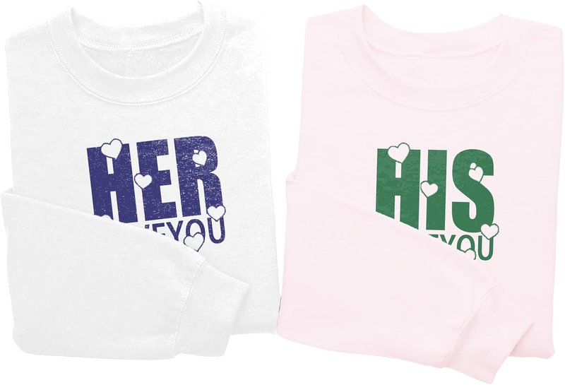 Matching Sweatshirts for Couples - Unisex Long Sleeve Pullover | Oversized Fashion Engagement Gift