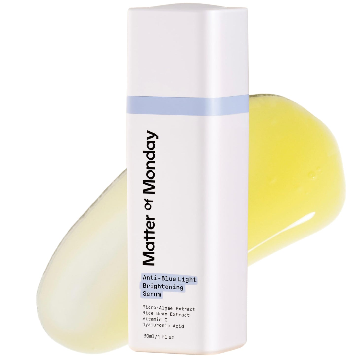 Matter of Monday Vitamin C Serum - Anti-Blue Light Brightening for Dark Spots & Uneven Skin Tone | Brightens & Smooths with Hyaluronic Acid & Antioxidants, Sensitive Skin Friendly, 1 fl oz