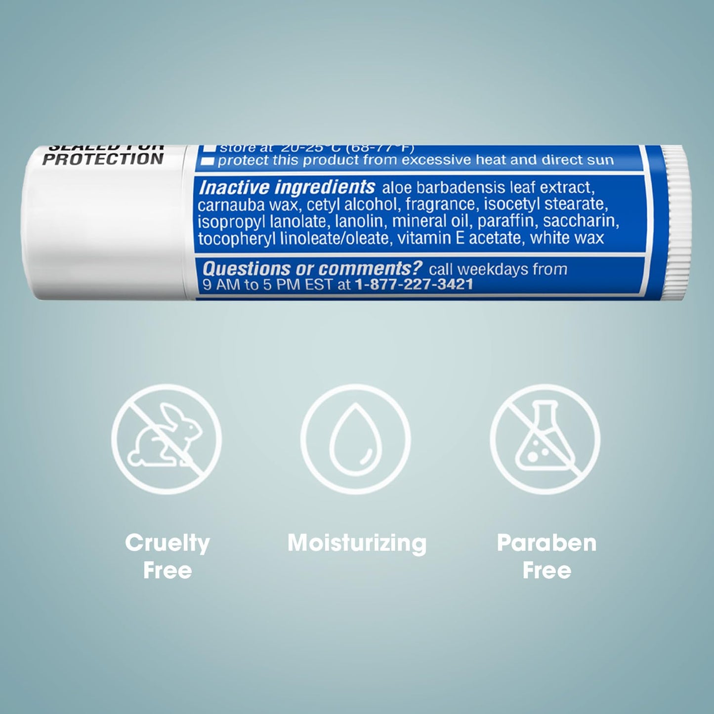 ChapStick Moisturizer 2-in-1 Lipcare SPF 15, Original – Sunscreen Lip Balm with Aloe Vera and Vitamin E, 0.15 Oz Ea