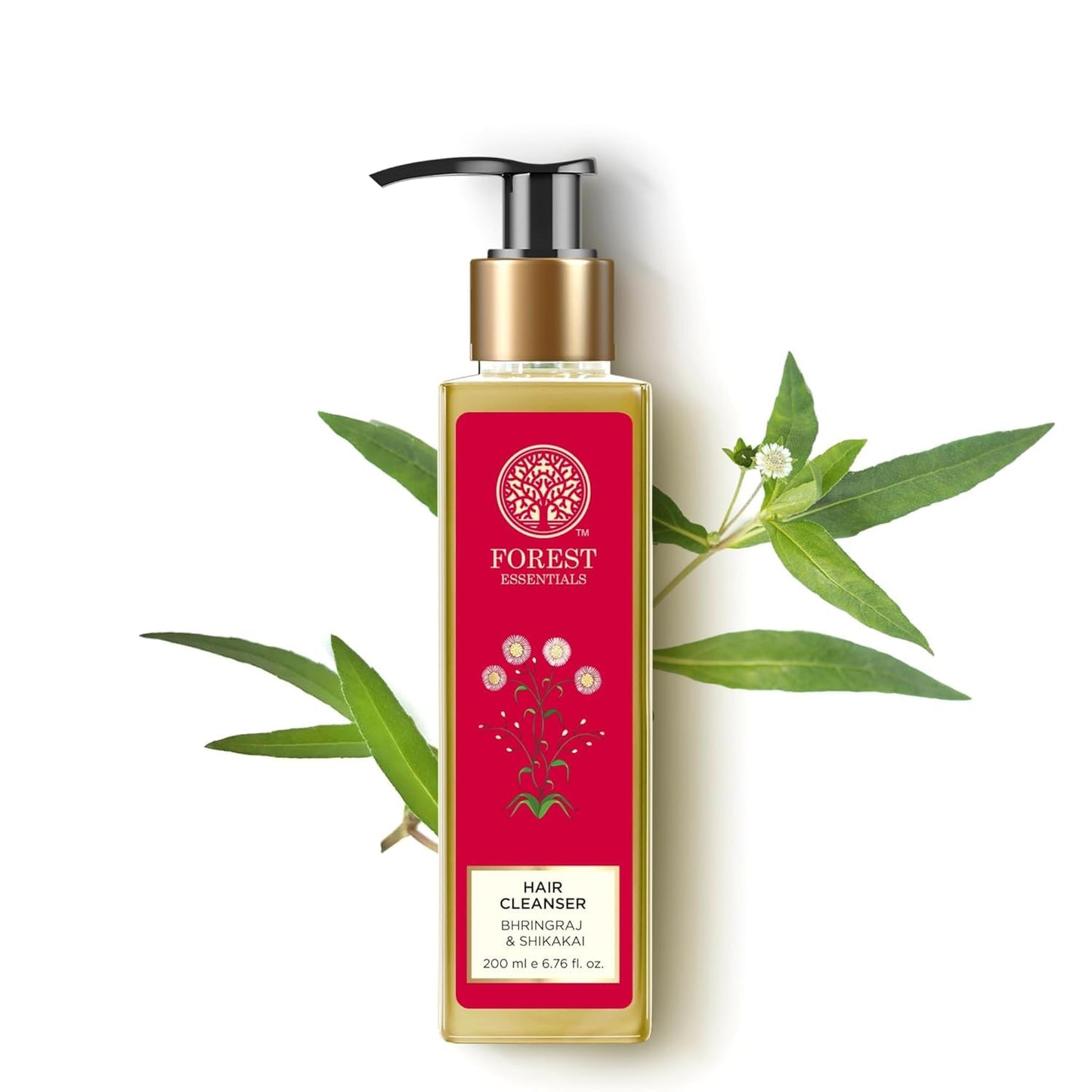 Forest-Eseential's Bhringraj and Shikakai Hair Cleanser and Conditioner Set, 200ml Each