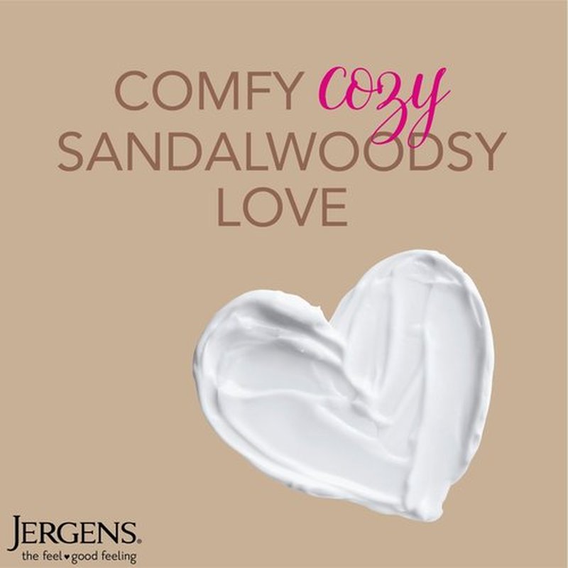 Jergens Sandalwood Body Butter Lotion, Moisturizer Infused with Sandalwood Essential Oil, For All Skin Types, 7 Fluid oz