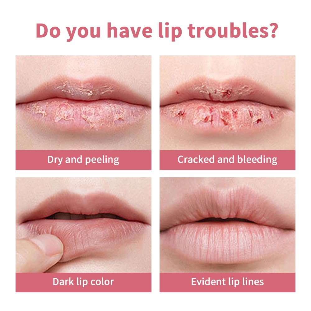 DEERELF Honey Noir Lipstick,Nourishing Honey Noir Lipgloss, Pink Lip Tint,Deep Moisturizing Black Cherry Tint Lip Balm,Hydrating Lipgloss for All Skin Tones（pink）