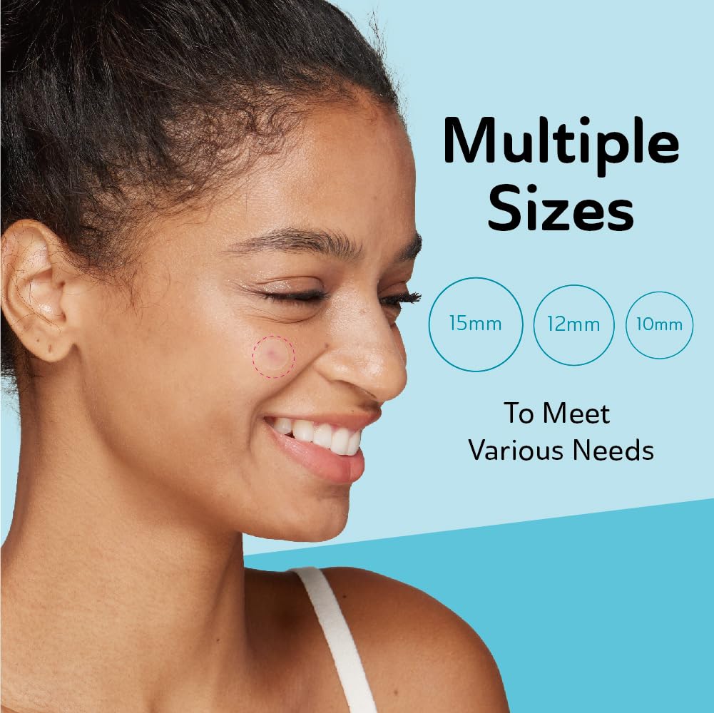 DERMA ANGEL Ultra Invisible Acne Patches for Cystic Acne Treatment Pimple Patches for Cystic Acne Blemish Patches Hydrocolloid Patches - Day & Night Use - UPGRADED (Acne Specialist 120 Count 3 Sizes)