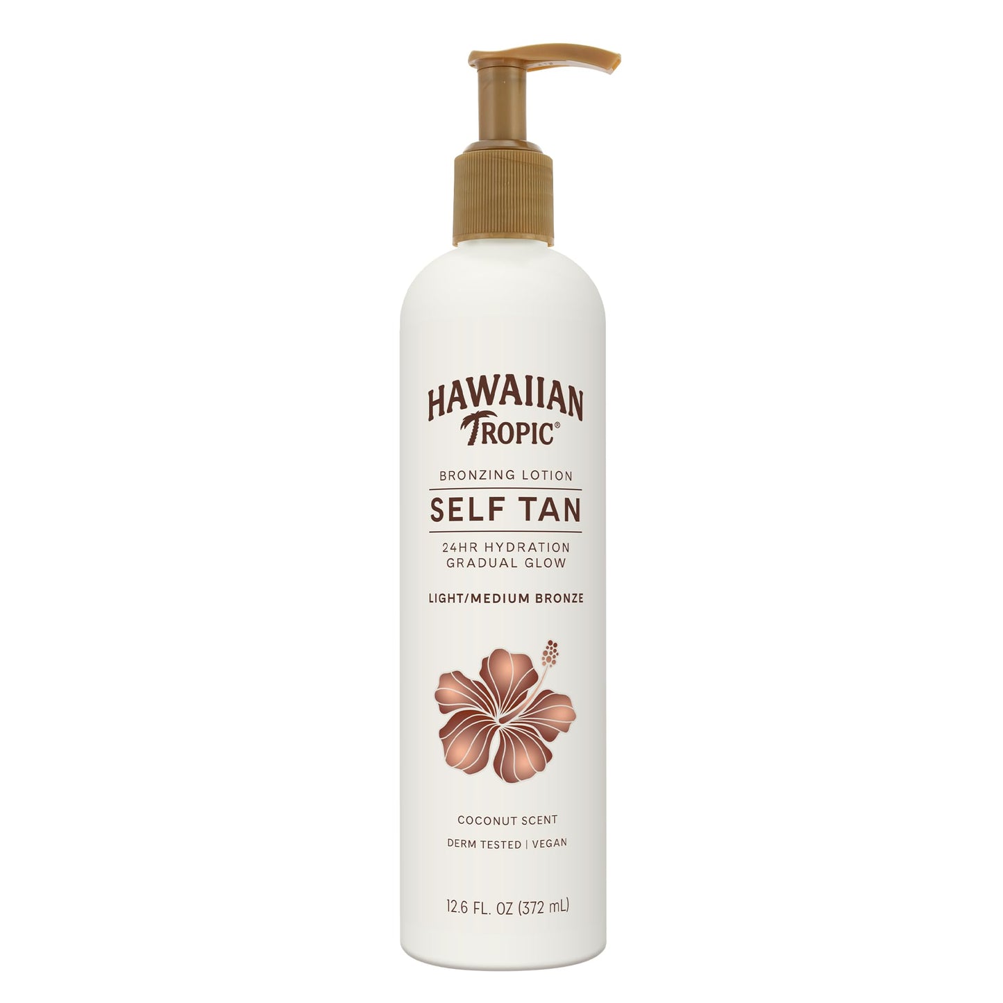 Hawaiian Tropic Aloha Glow Gradual Self Tanning Lotion, 12.6 fl oz | Sunless Tanning Lotion Self Tanner, 12.6 fl oz