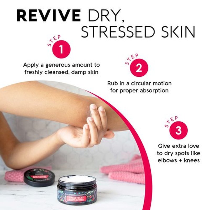 Nature's Beauty Elderberry Eucalyptus Stress Relief Body Butter Multi-Pack - Luxury Moisturizer, Unwind + Restore Your Skin, Made w/Shea Butter, Avocado + Sweet Almond Oil, 6.7 oz (2 Pack)