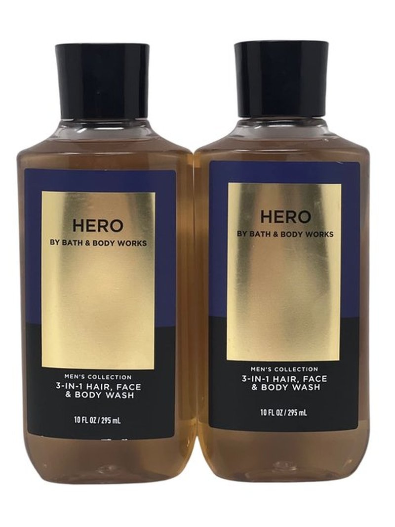 Bath and Body Works For Men 3-in-1 Hair, Face & Body Wash - Value Pack lot of 2 - Full Size (Legend)