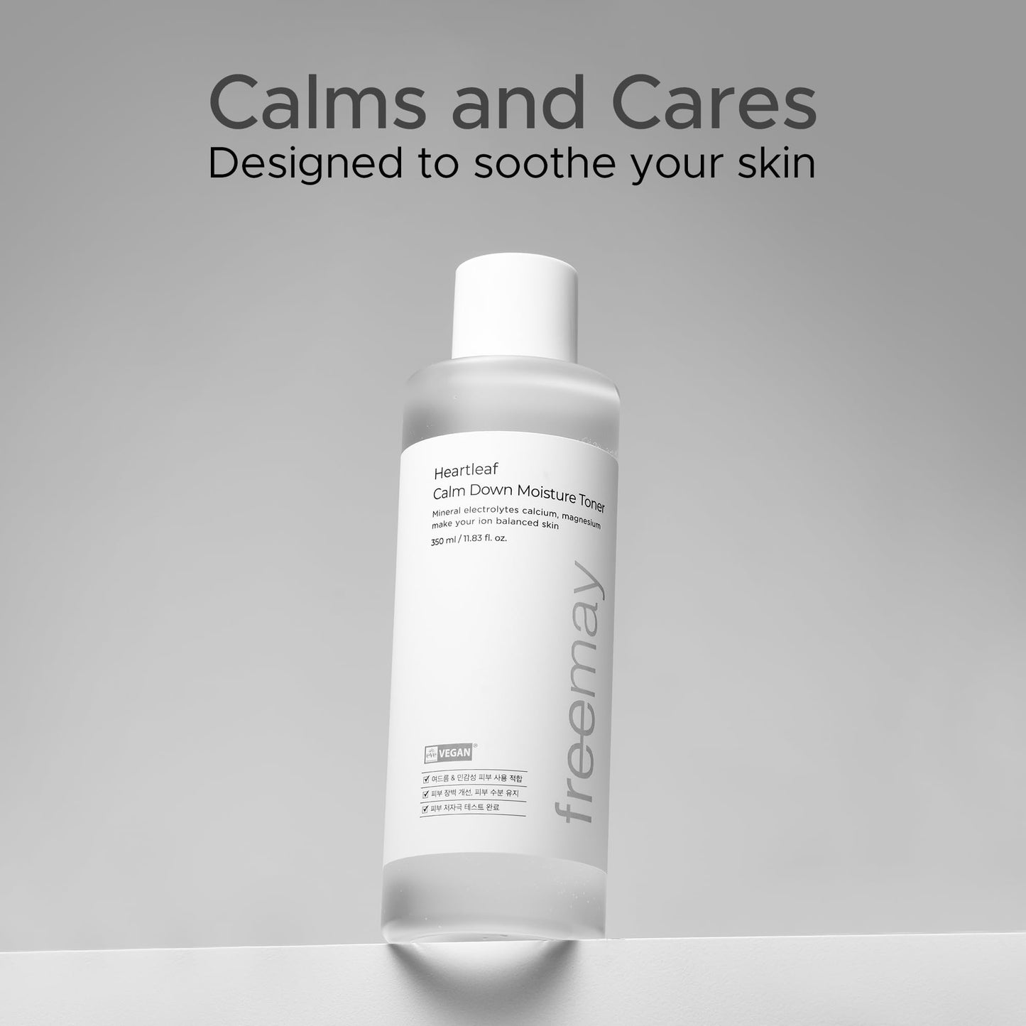 Freemay Heartleaf Calm Down Moisture Toner for Sensitive Skin, Strengthens Skin Barrier, Moisturizing, Soothing, EVE Vegan Certified, 11.83 fl. oz