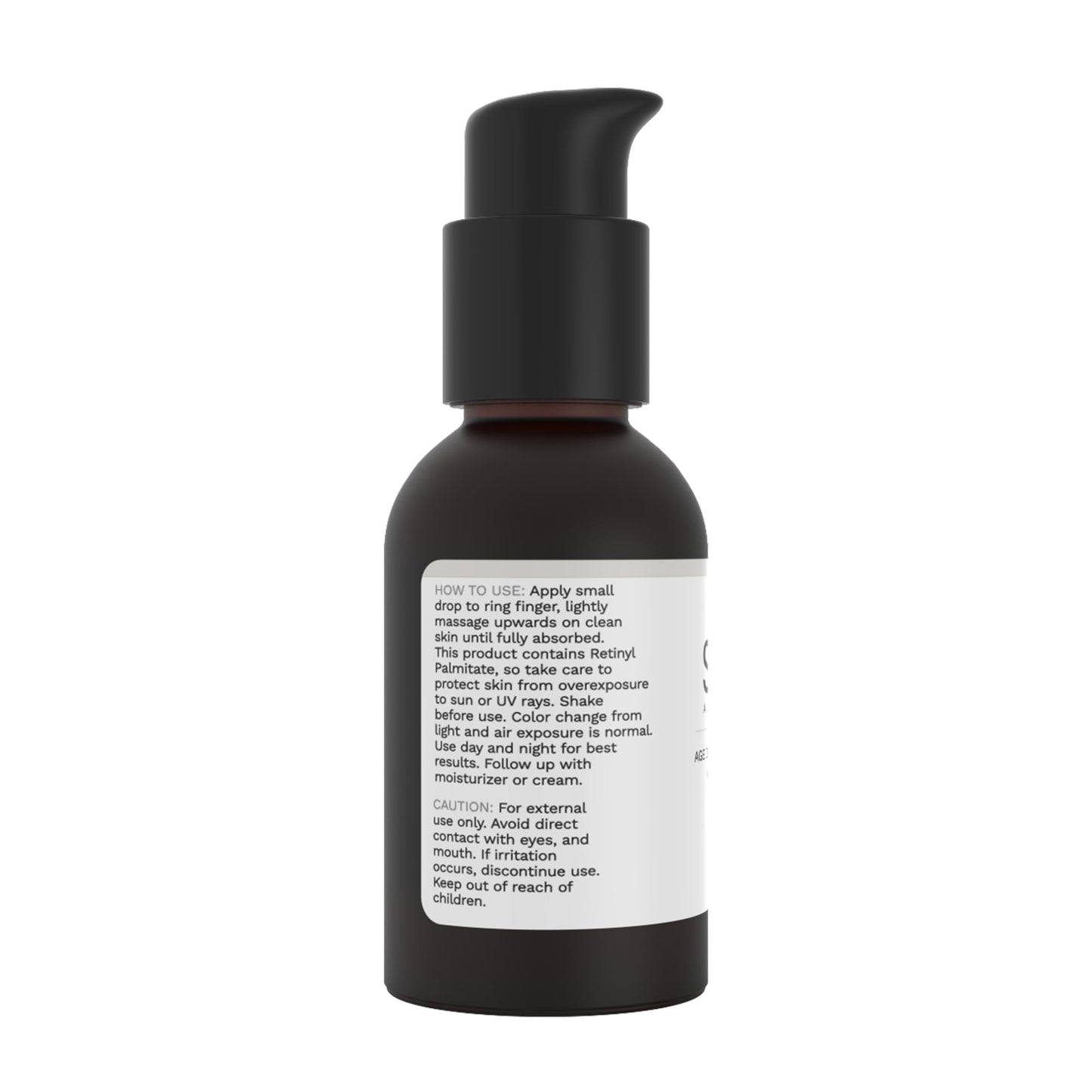 Sapo All Natural Smoothing Face Serum with Bakuchiol, Hyaluronic Acid, Squalane & Retinyl Palmitate, Lightweight Anti-Aging Serum, 1 oz