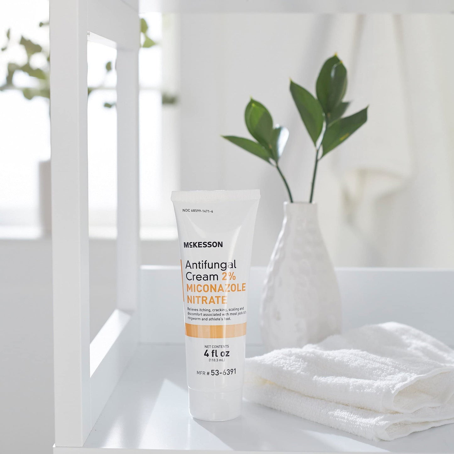McKesson Antifungal Cream 2% Miconazole Nitrate Cream 4oz Tube (Each), # 6391 (Formerly Repara Antifungal Cream)
