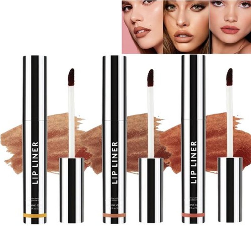 Pimaup Qorva Peel off Lip Liner Stain, Qorva Lipstick, Timbersonic Lip Stain Peel, Timbersonic Peel off Lip Liner Stain, Lip Stain Peel off Long Lasting Waterproof, Non-stick Cup (3pcs-Mix)