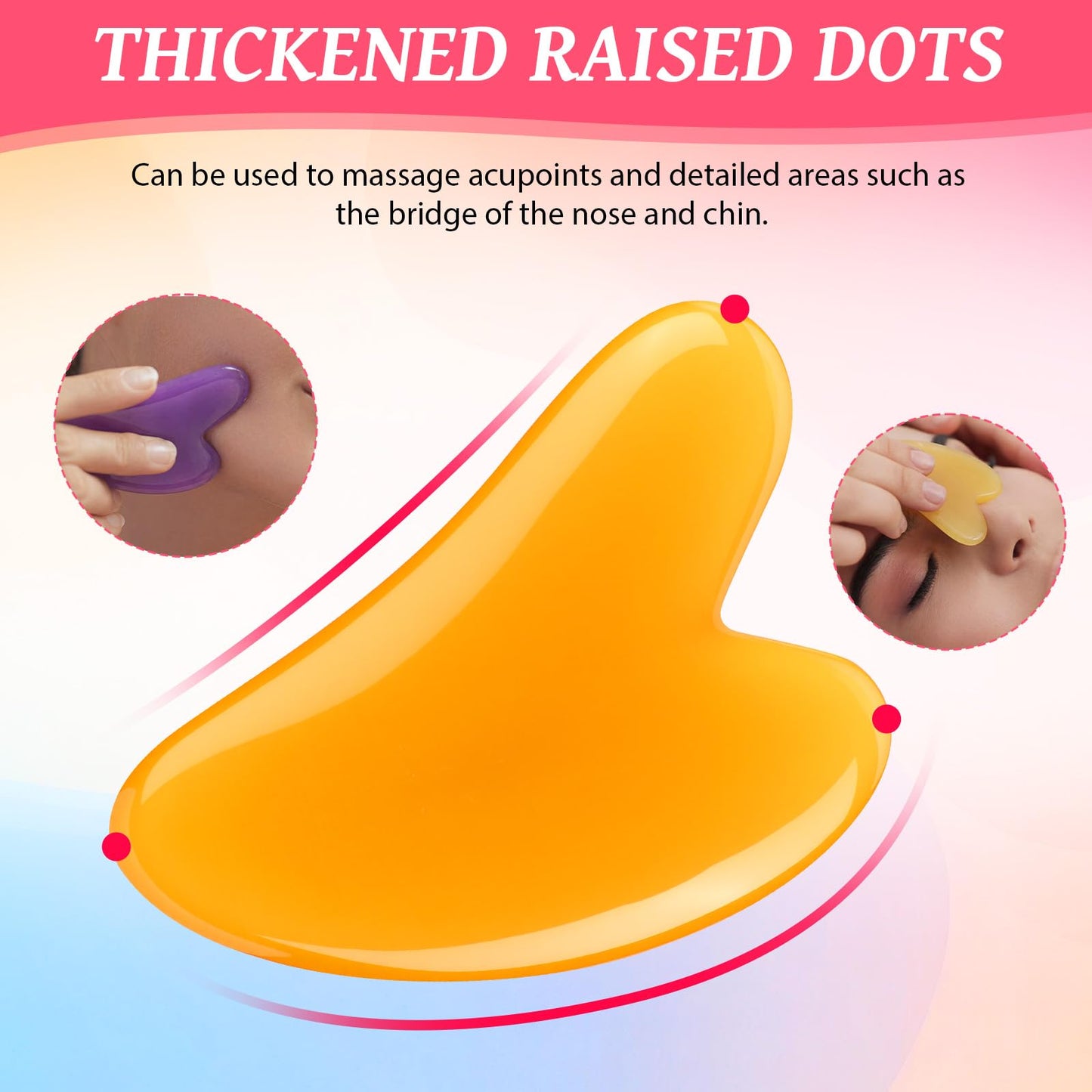 Tasdurian 120 Pcs Gua Sha Facial Tools Bulk Resin Gua Sha Massage Tool Heart Shaped Guasha Stone Board for Woman Face Acupuncture, Jawline Sculpting, Puffiness Reducing, Skin Care Gift, 12 Colors