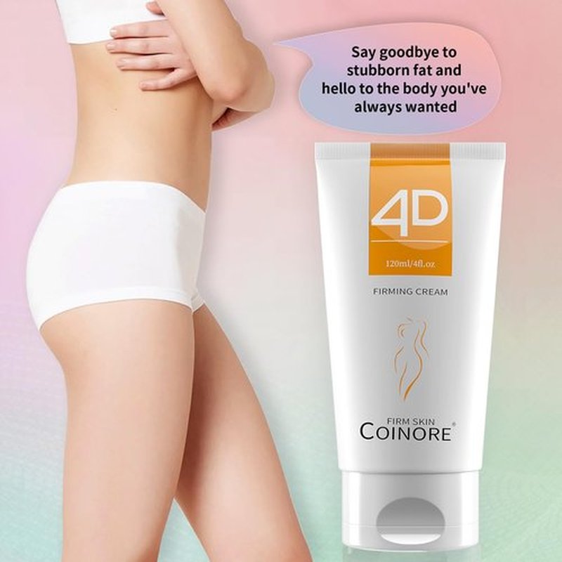 coinore B Flat Belly Firming Cream - Skin Tightening Cream for Stomach, Cellulite Cream, Thighs & Butt, Moisturizing Firming Lotion, 120 ML