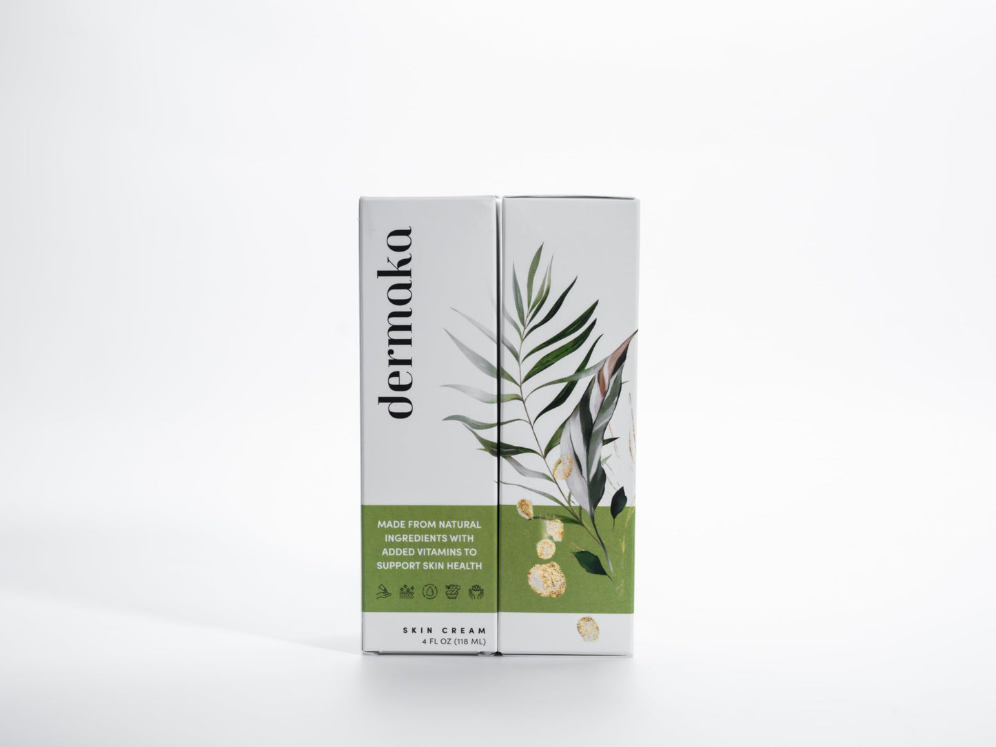 Dermaka Natural ingredients Arnica Skin Cream 4 oz 2 pack – Enriched with Chamomile, Green Tea & Vitamins A & E, Non-Greasy Texture