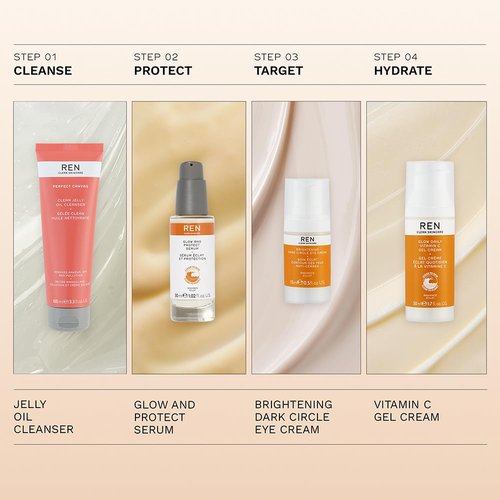 REN Vegan Glow Daily Vit C Gel Cream, 50 ML