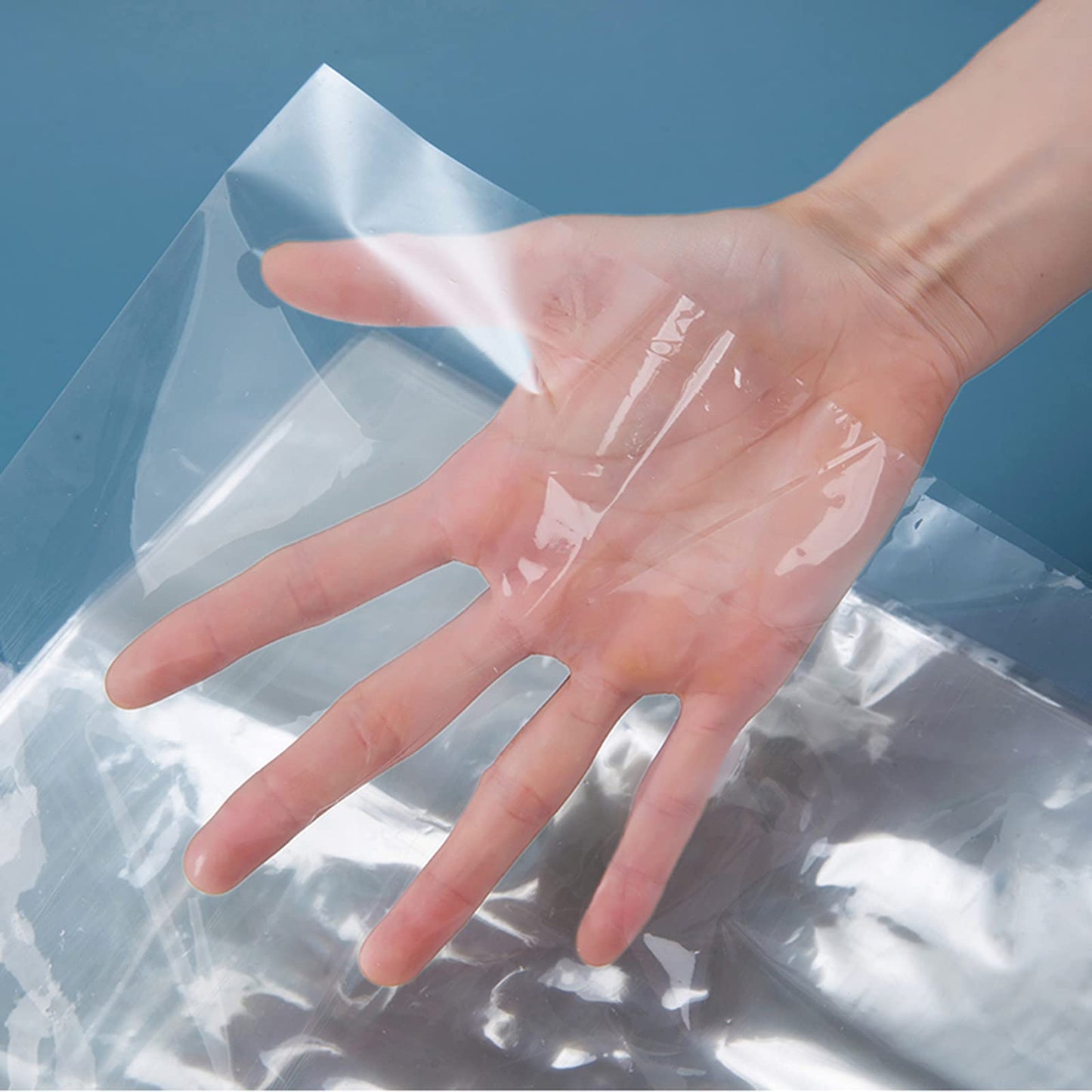 5x5 Inches Shrink Wrap Bags,200 Pieces Clear PVC Heat Shrink Bags