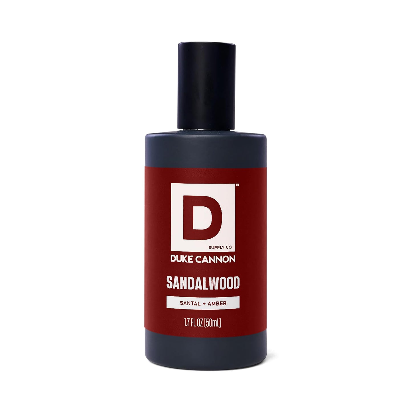 Duke Cannon Supply Co. Proper Cologne Sandalwood - 1.7 fl oz - Eau de Parfum Cologne for Men - Santal + Amber Scent - Smooth, Masculine Fragrance