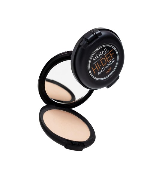 MËNAJI Anti-Shine Powder (HDPV) - Anti-Shine Face Make-Up for Men - Undetectable Full Coverage - Natural Looking Makeup - Mens Makeup - Mens Concealer- Mens Cosmetics - Contains Vitamin C & E - Light