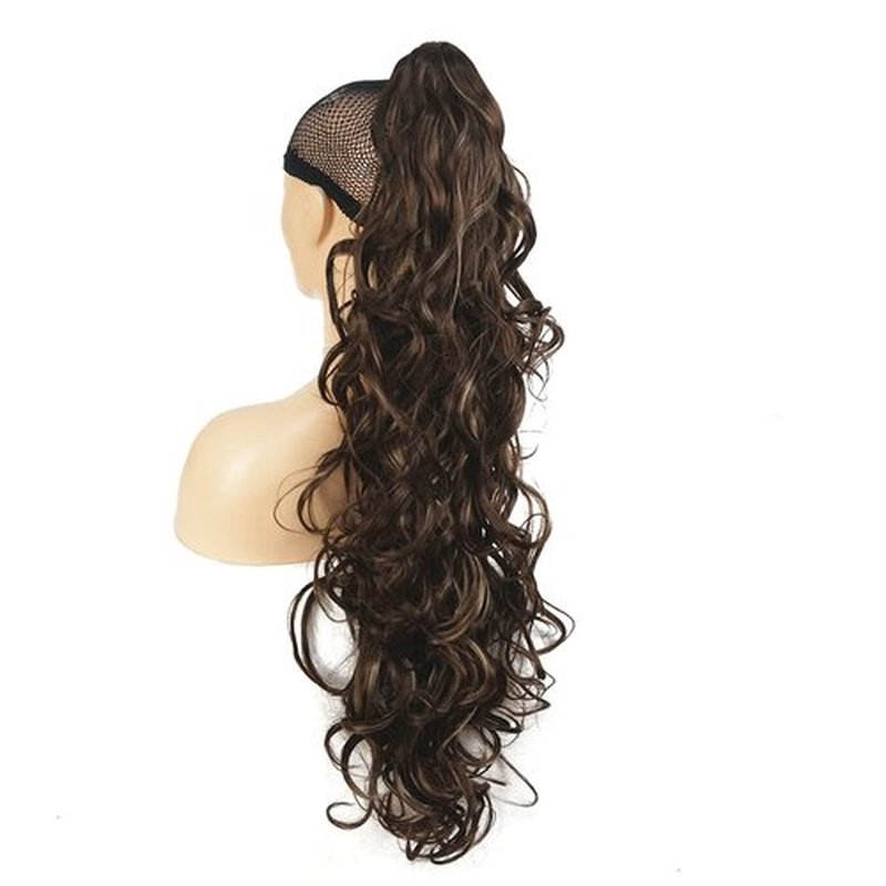 Lydell 30" Long Curly Styled Clip In Claw Ponytail Hair Extension Synthetic Hairpiece 280g with a jaw/claw clip (RM73)