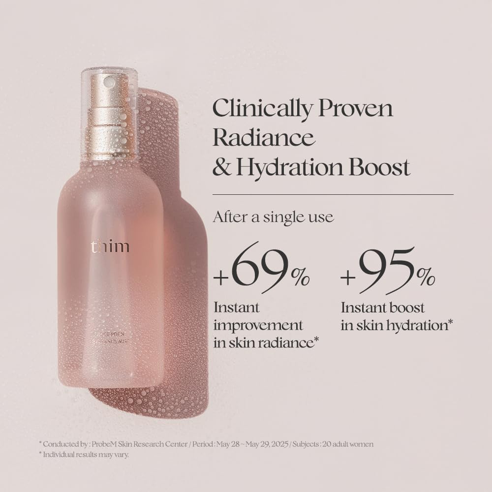 thim rose pdrn radiance mist spray serum - Clinically Tested, Vegan Skin Care, Hydrating, Lightweight Facial Radiance For All Skin Types (100ml /3.38 fl.oz.)