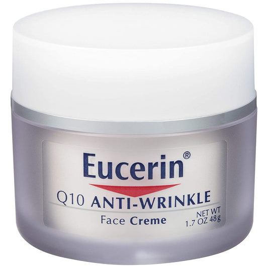 Eucerin Q10 Anti-Wrinkle Face Cream for Sensitive Skin - 1.70 oz (Pack of 2)