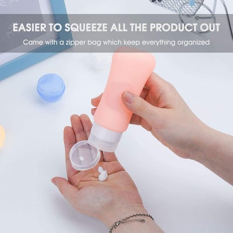 20 Pack Travel Bottles BPA Free TSA Approved for Toiletries 3oz Leak Proof Travel Shampoo and Conditioner Bottles for Toiletries, Silicone Travel Size Toiletries Containers with Toiletry Bag Teapile