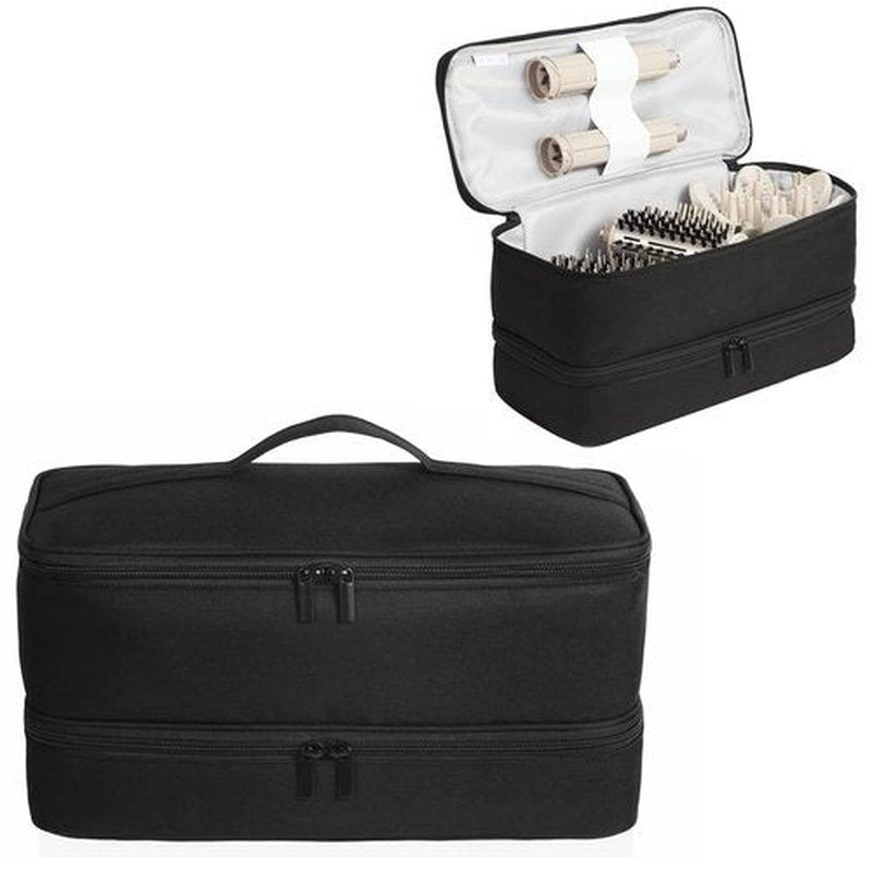 GENCAM Double-Layer Carrying Case for Shark Flexstyle, Travel Case for Shark 430/440 Flexstyle or SpeedStyle, Portable Storage Case for Shark Flexstyle FlexFusion/Dyson Airwrap Styler and Attachments