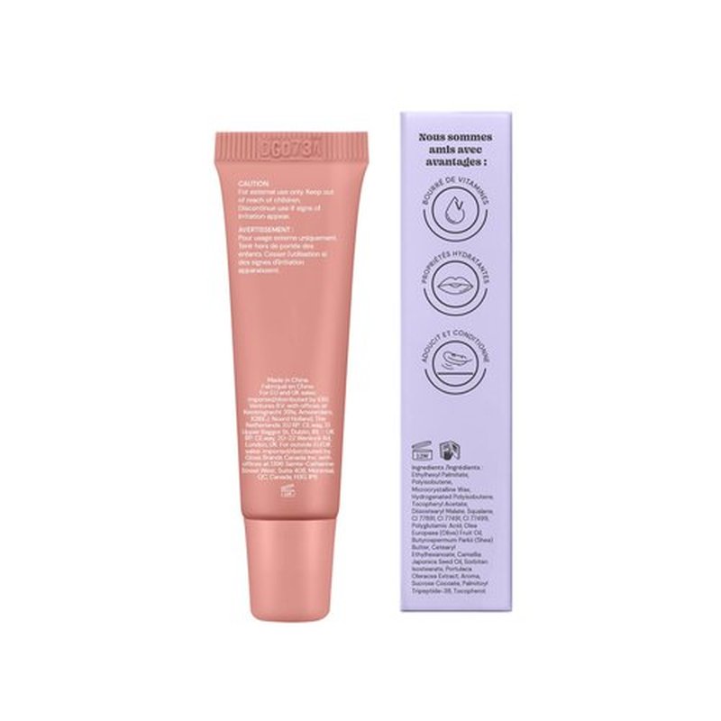 Glossmetics Vanilla Latte Lip Glaze - Overnight Lip Mask for Dry Lips. Fruit Butter Lip Mask, Hydrating and Moisturizing Lip Balm for Soft, Smooth Lips. Vanilla Latte, 10ml