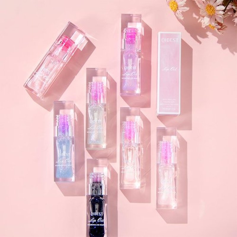 Hvecom Magic Color Changing Lip Oil Ph, Glitter Moisturizing Lip Glow Oil, Upgraded Big Brush Head Warm Change Lip Gloss, Long Lasting Nourishing Plumping Glimmer Glow Lipstick Lip Tint (04#)