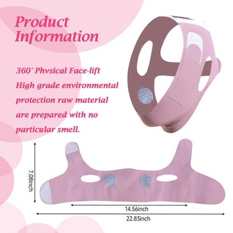 FIKETLXU Graphene V-Line Lifting Mask for Women, Chin Up Mask V Shaped Face Mask（purple）