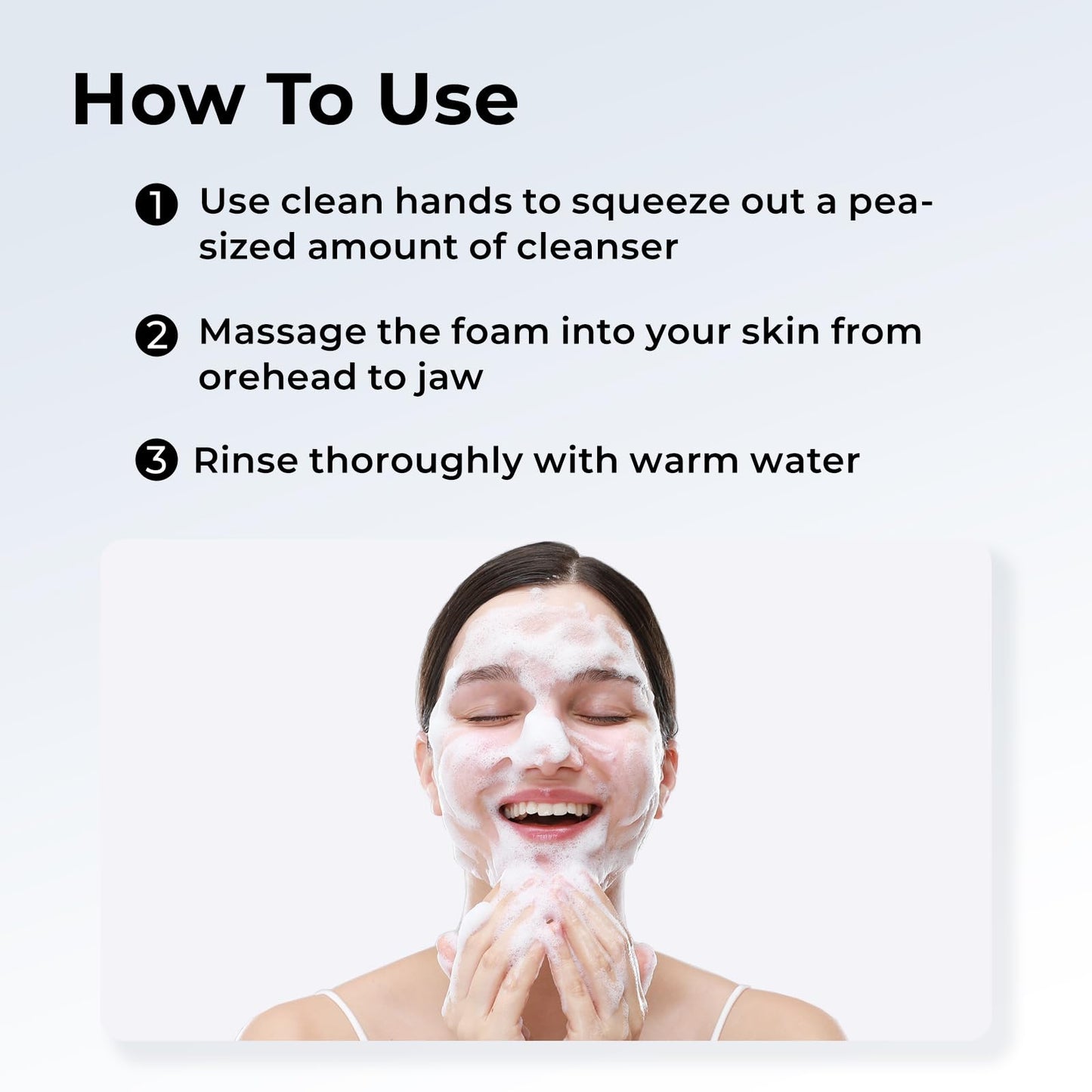 +WIS+ Deep Cleansing Facial Wash Cleanser with Skin-Friendly Amino Acids, Daily Mild Face Cleanser for Sensitive Skin, PH Balancing (3.5fl.oz/100g)