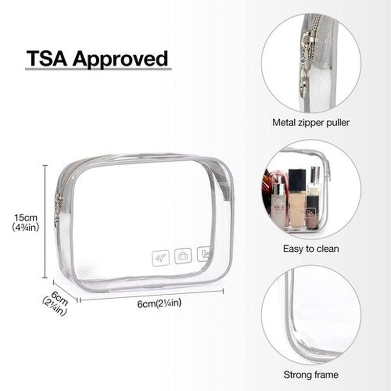 BAGSMART Toiletry Bag Hanging Travel Makeup Organizer with TSA Approved Transparent Cosmetic Bag Makeup Bag for Full Sized Toiletries, Medium-Grey