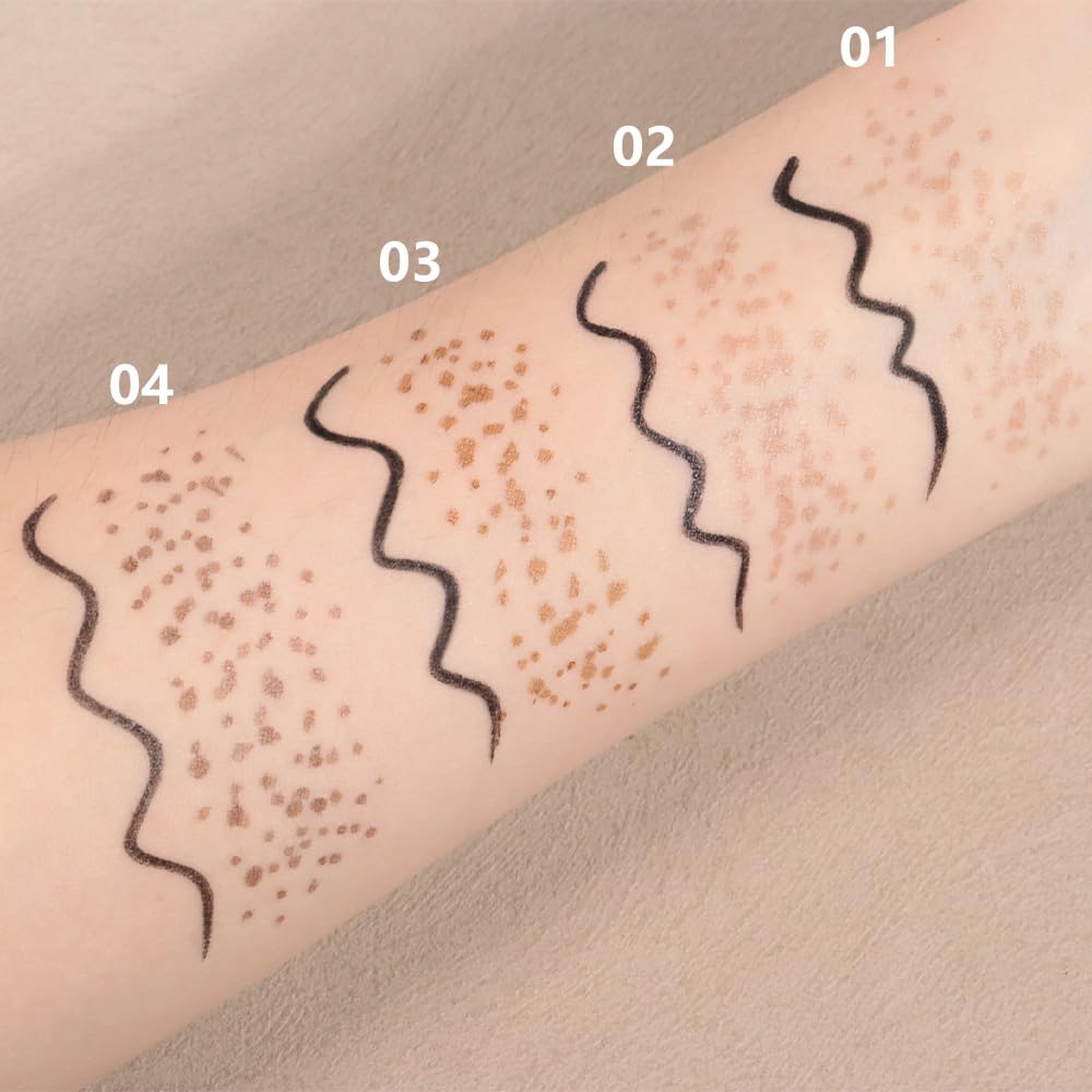 HHLTOH 2in1 Waterproof Liquid Eye Liner, Stay All Day Makeup with Fine Brush Tip, Cute and Delicate Freckle Eyeliner, Smudge-Proof and Transfer-Resistant