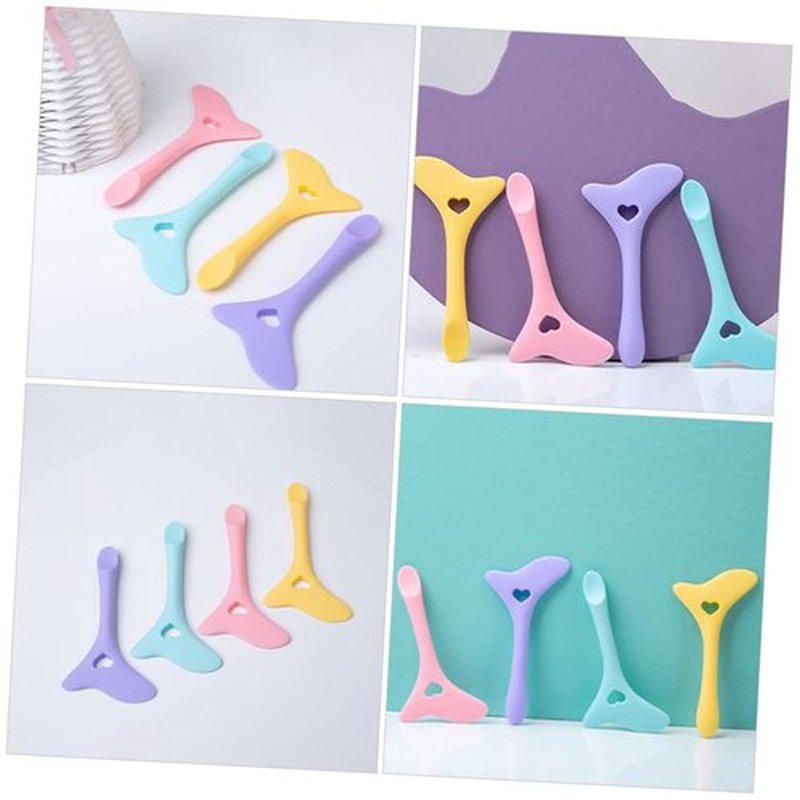 WOONEKY Eyeliner Aid Eyeliner Template Shaper Marscara Guard Tool Mascara Guard Eyeshadow Guide Eyeliner Pads Eye Wing Makeup Shaper Eyelash Mask Lashes Kit Eye Gel Violet