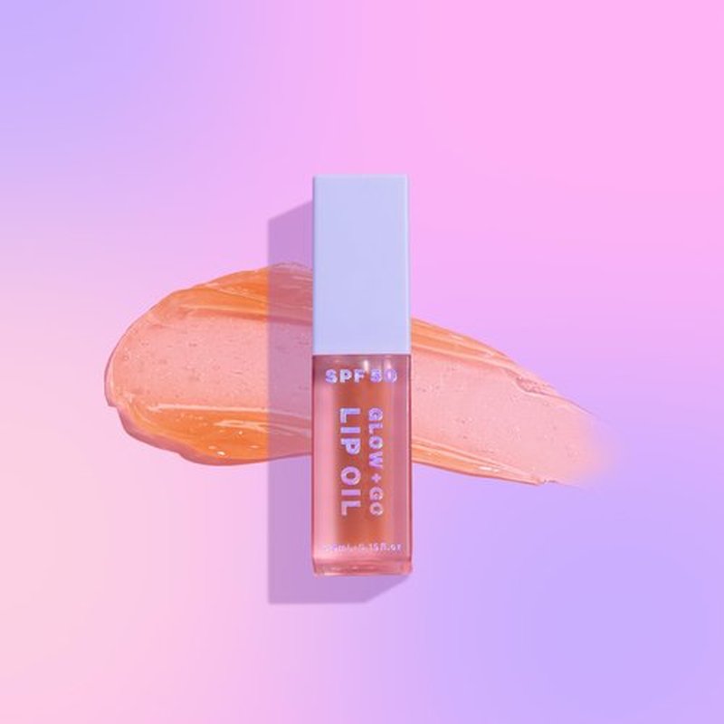 Naked Sundays SPF 50 Glow & Go Lip Oil - SPF Lip Oil, Moisturizes and Protects Lips, 4.5ml in Salted Caramel