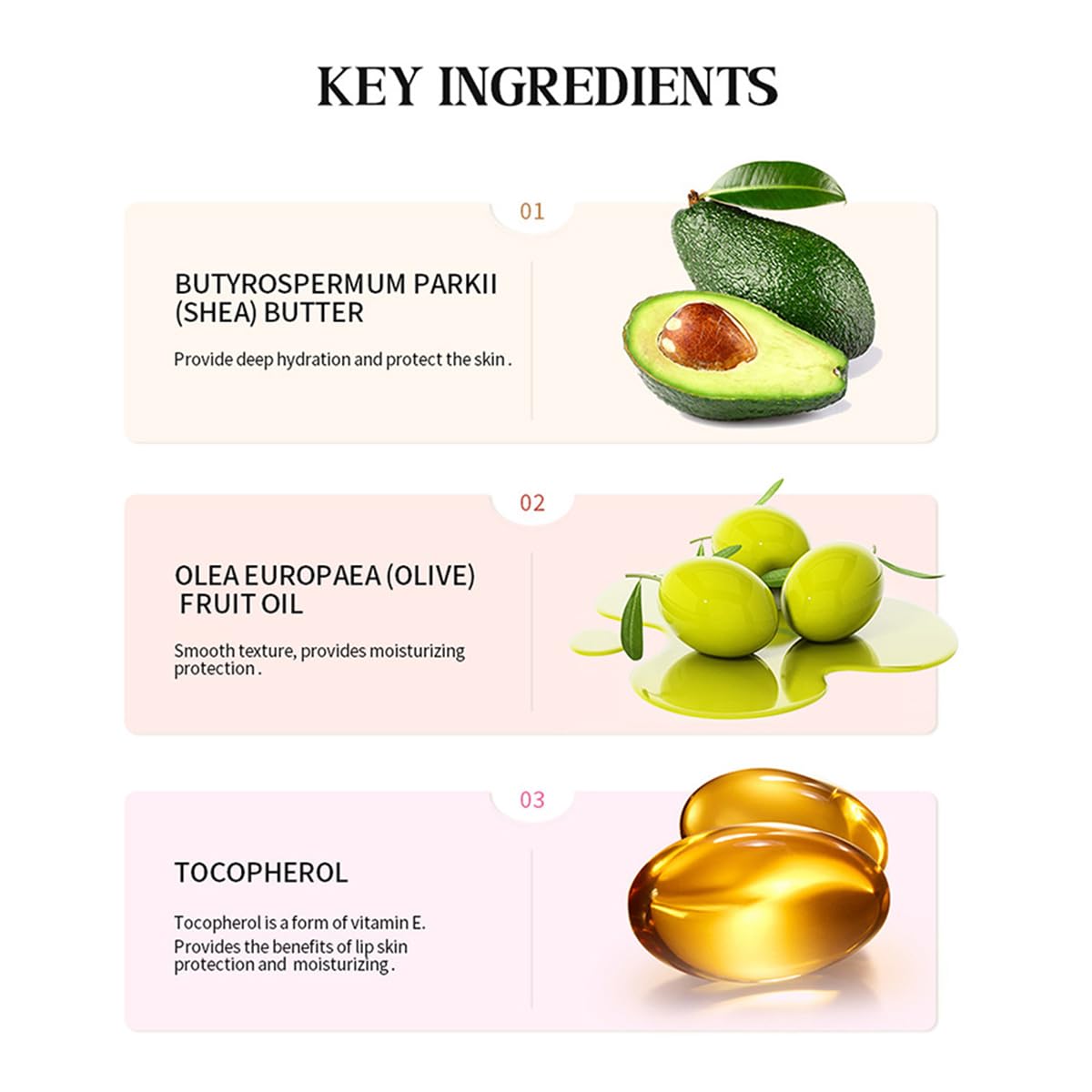 Pakivs 4PCS Glossy Butter Lip Balm Set for Women