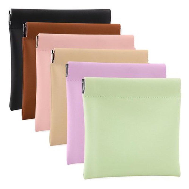 BUSOHA 6 PCS Small Makeup Bag for Purse, Mini Portable Cosmetic Bags for Women, Coin Purse Lipstick Cosmetic Accessories Organizer, Small Travel Kit Storage Pouch