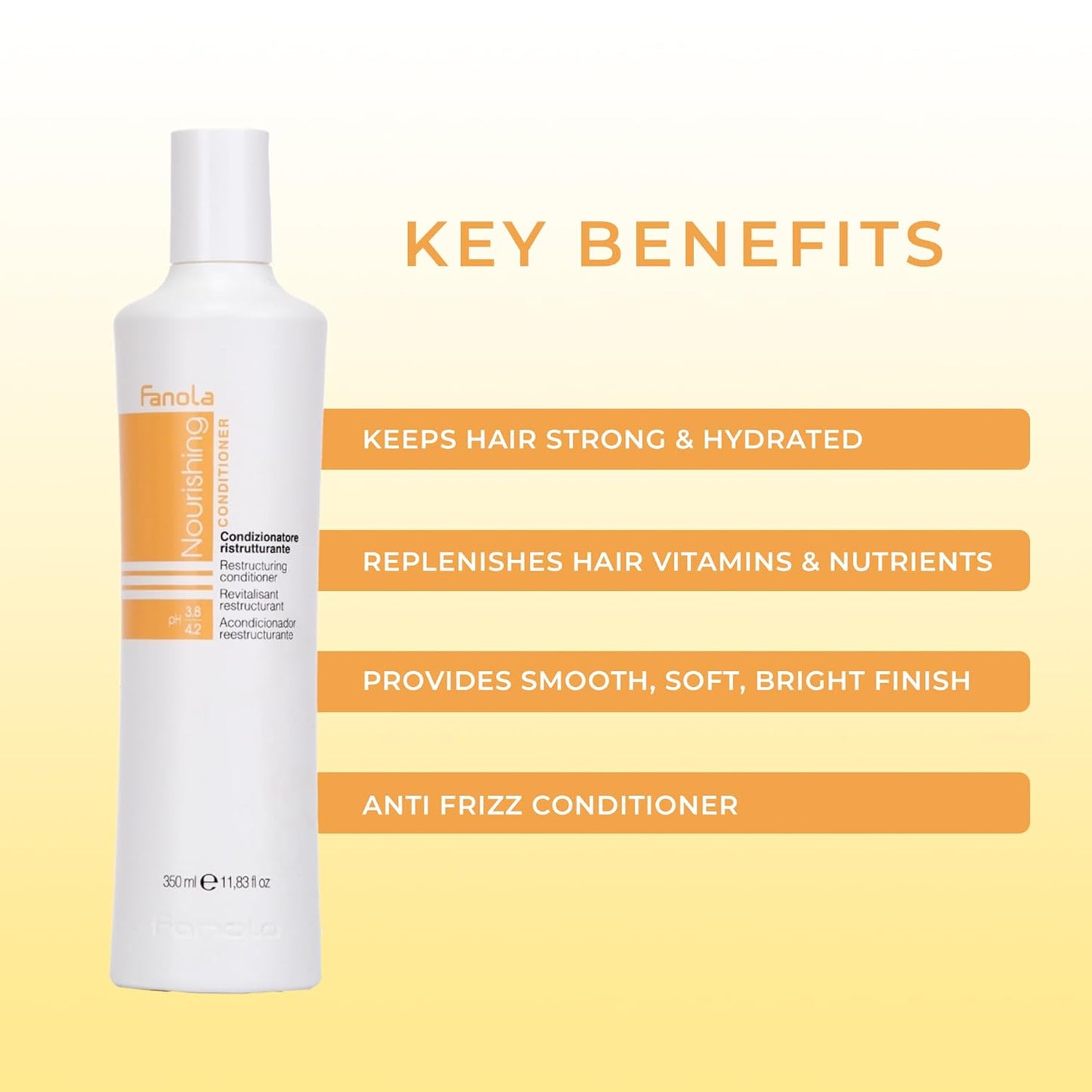 Fanola No Yellow Shampoo Bundle with Nutri Care Restructuring Conditioner