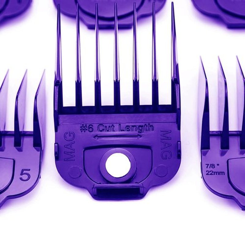 Kaynway 10 Pack Clipper Guards for Andis Master Fade Envy Lithium Ion Clipper Comb Guides with Magnetic Clip -from 1/16 Inch to 1 Inch(1.5-25mm)