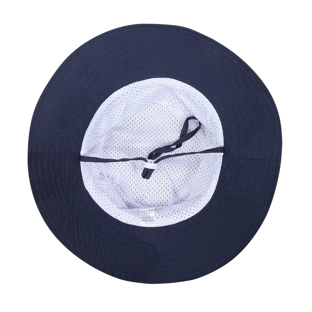 Baby Sun Hat Toddler Bucket Hat for Boys 2-7 Years 2pack Smile Face Grey/Navy