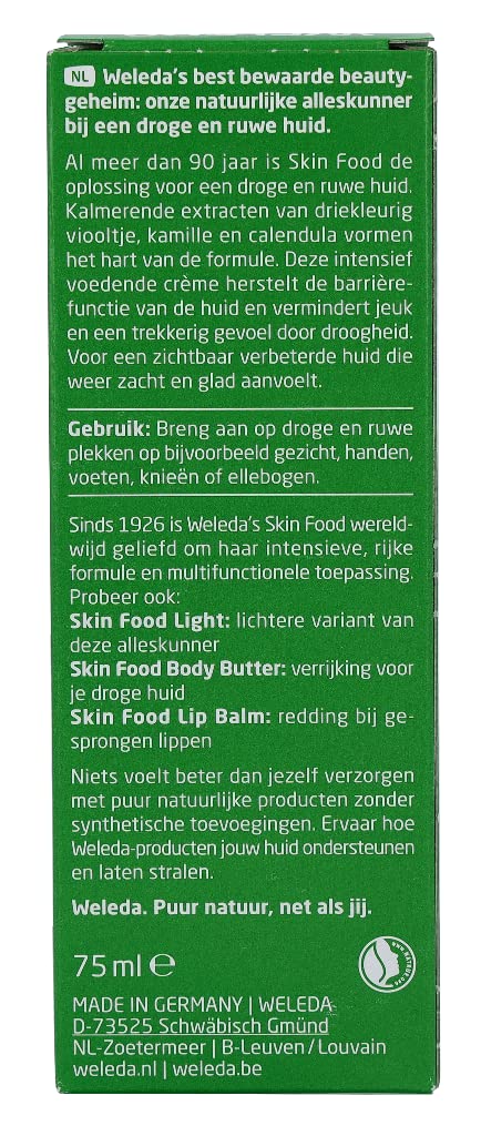 Weleda Skin Food For Dry and Rough Skin 2.5 Oz, Pack of 2