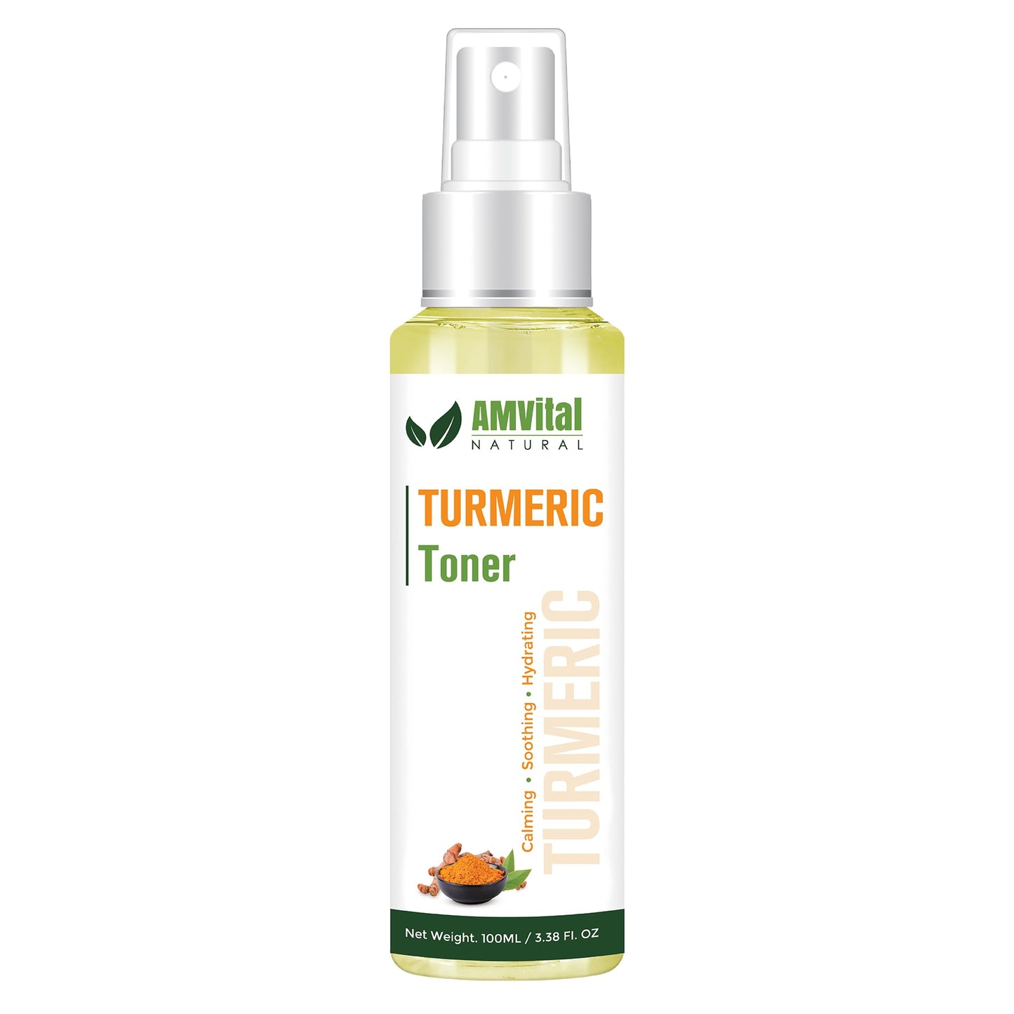 AMVital Turmeric Facial Toner Spray with Aloe, 3.38 fl oz