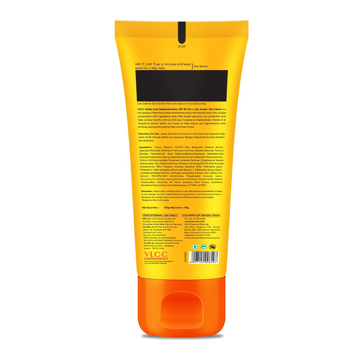 VLCC Matte Look SPF 30 Sun Screen Gel Creme(100gm)
