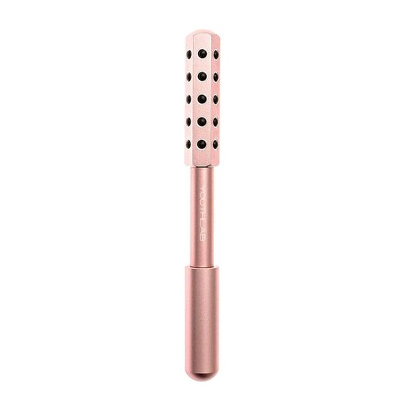 YouthLab Radiance Roller - Germanium Stone Uplifting Face Beauty Massage Tool /Roller/Wand for Skin Tightening/Firming, De-Puffing, Sculpt/Lift, Anti-Aging (Rose Gold)